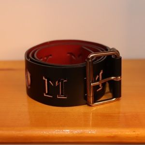 Tommy Hilfiger Black Leather Belt | Large